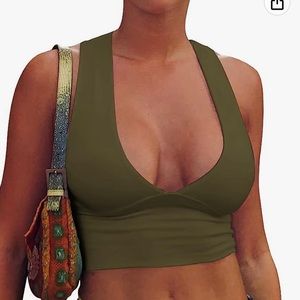 Green Halter Top
